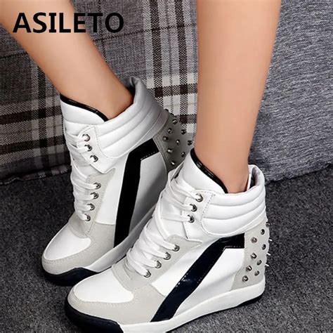 sneakers with hidden wedge heel